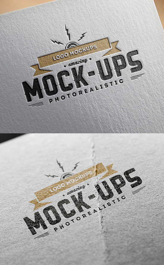 Free PSD Logo Mockup Templates