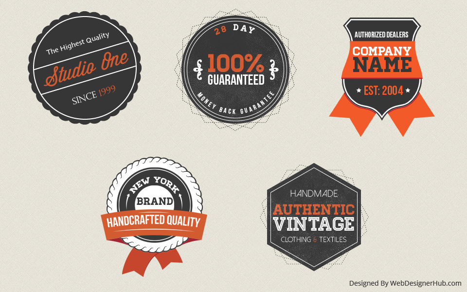 Free Psd Vintage Badges