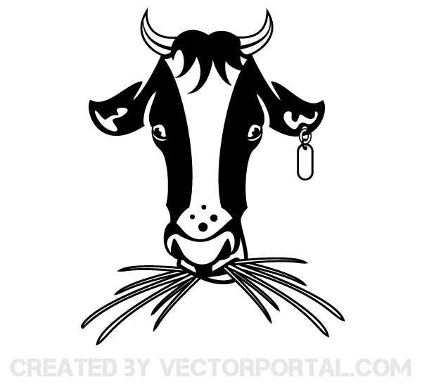 Free Vector Clip Art Cow
