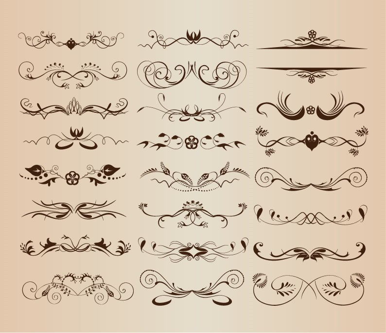 Free Vintage Vector Decorative Elements Free Vintage Vector Decorative Elements