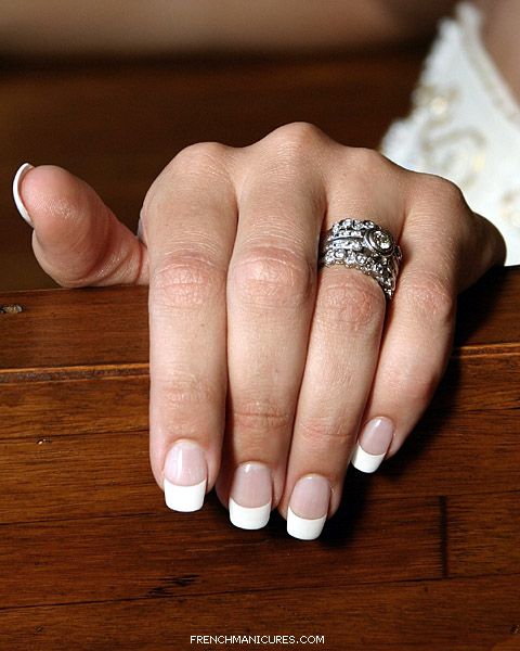 French Wedding Nails