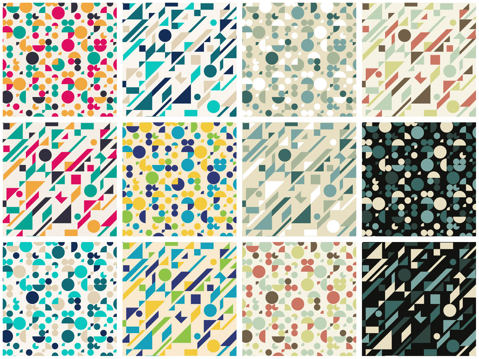 Geometric Design Patterns Vector