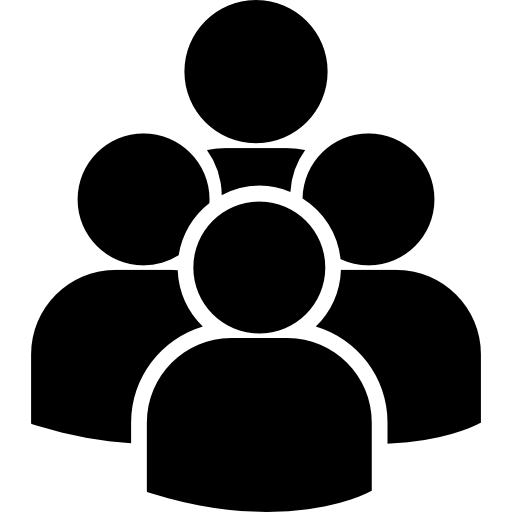 Group of People Icon Silhouette Group of People Icon Silhouette