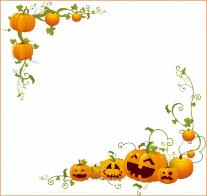 9 Halloween Vector Frame Images