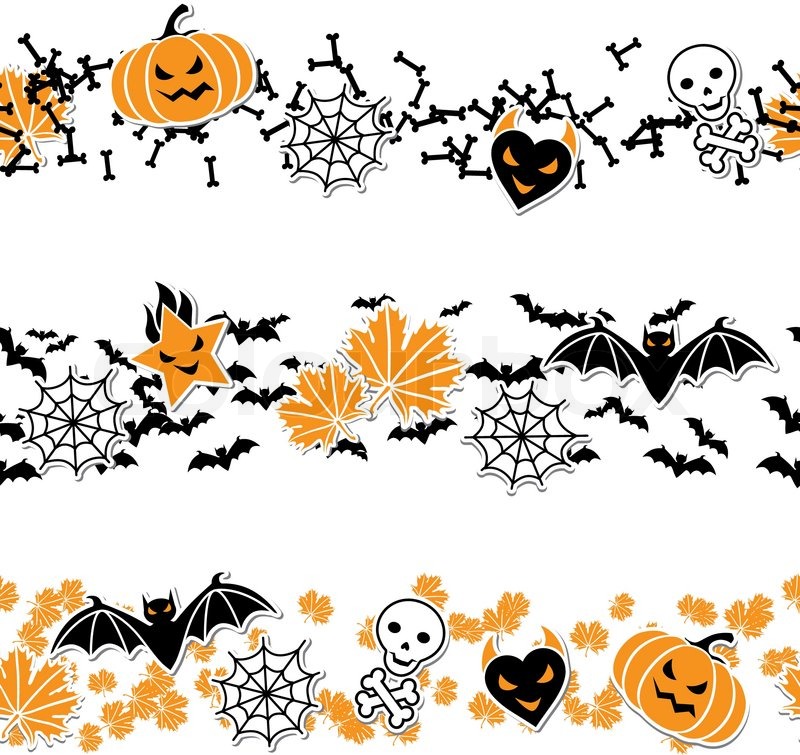 Halloween Vector Borders