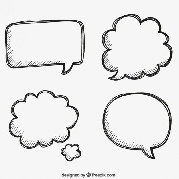 Hand Drawn Speech Bubbles