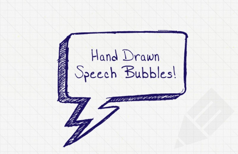 Hand Drawn Speech Bubbles