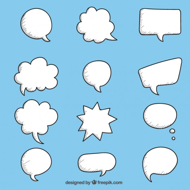 Hand Drawn Speech Bubbles