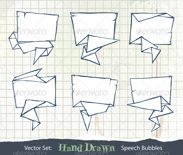 Hand Drawn Speech Bubbles