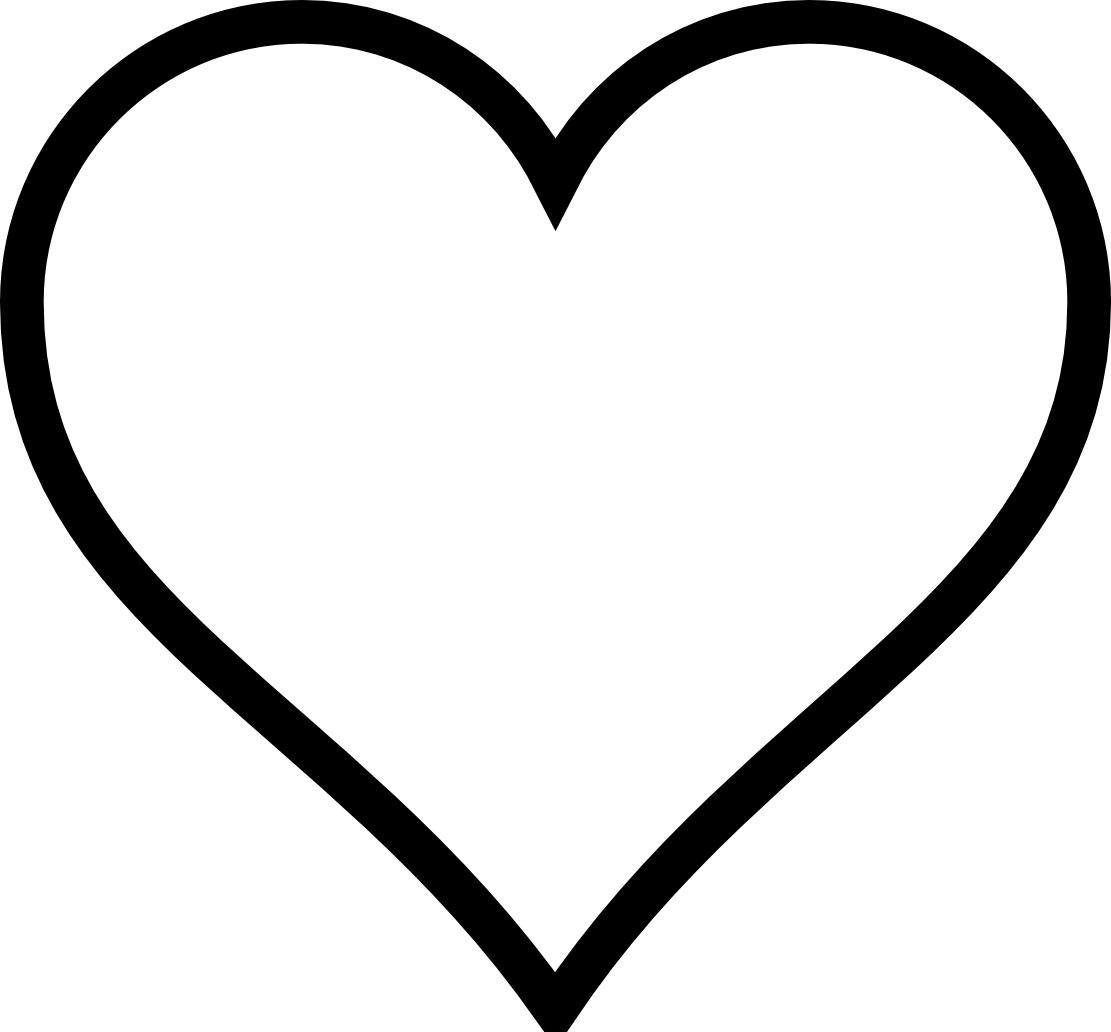 Heart Clip Art Coloring Page