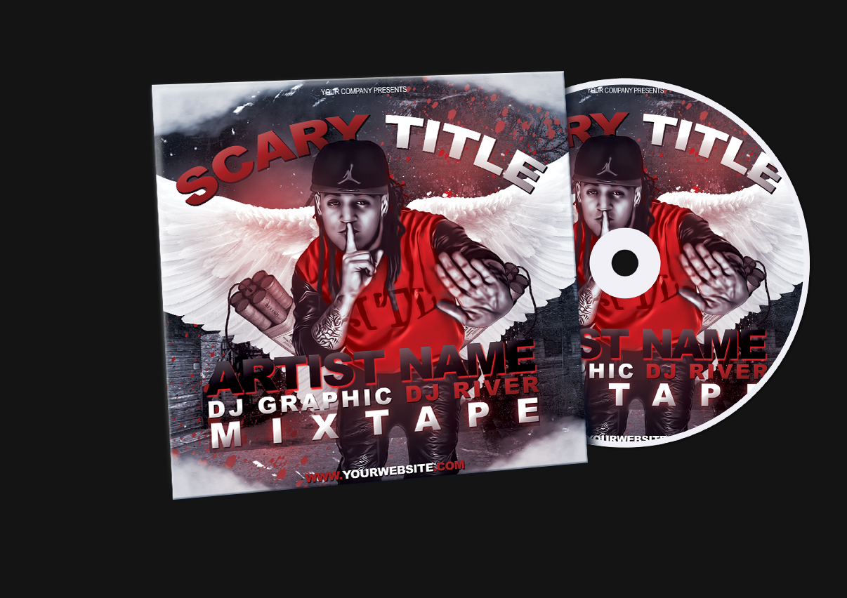 Hip Hop Album Cover PSD Template Free