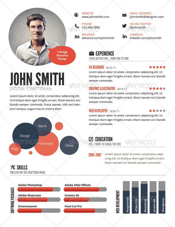 Infographic Resume Templates Infographic Resume Templates