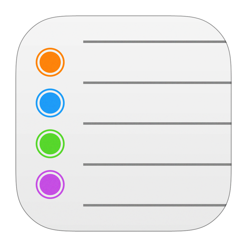 iOS Reminders Icon iOS Reminders Icon