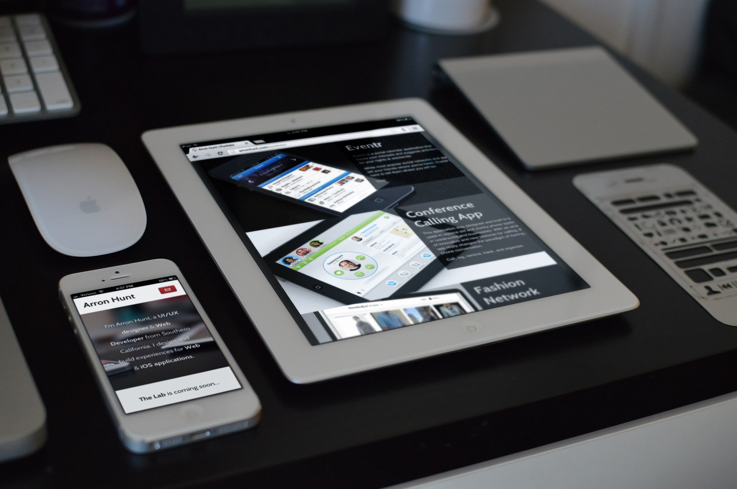 iPad iPhone PSD Template Free iPad iPhone PSD Template Free