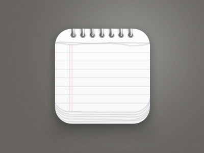 iPhone Notepad App Icon