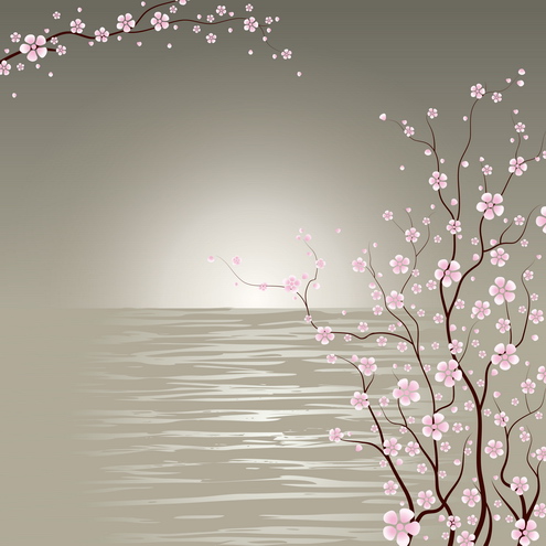 Japanese Cherry Blossom Vector Japanese Cherry Blossom Vector