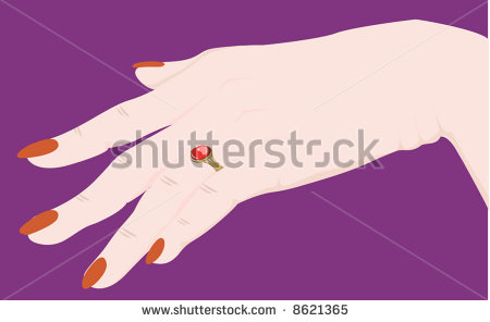 Ladies Hand with Ring