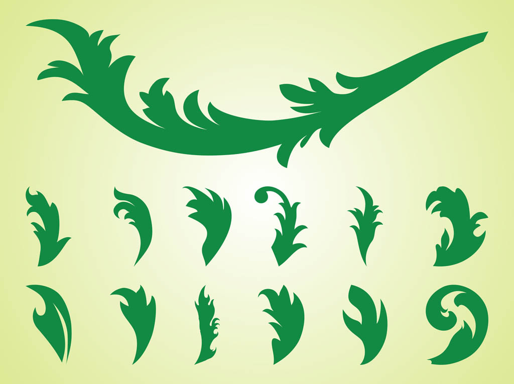 Leaves Silhouette Vector Free