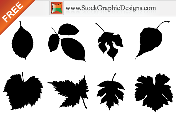 Leaves Silhouette Vector Free