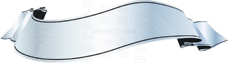 10 Silver Ribbon Banner Design Images