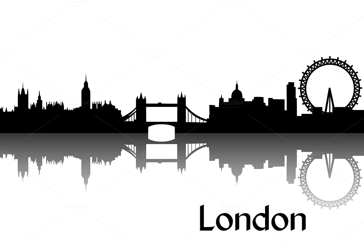 London Skyline Silhouette Vector