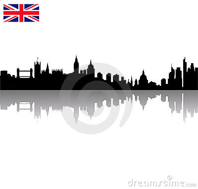 London Skyline Silhouette Vector