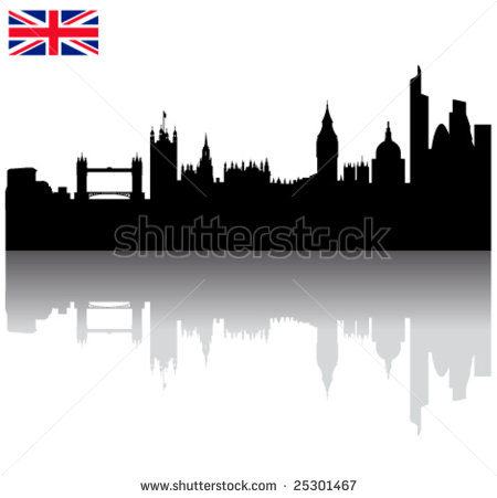 London Skyline Silhouette Vector