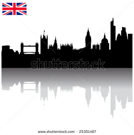 London Skyline Silhouette Vector London Skyline Silhouette Vector