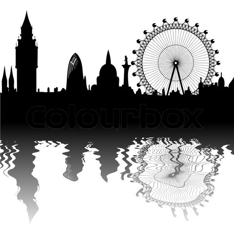 London Skyline Silhouette