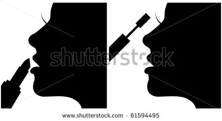 Make Up Girl Silhouette