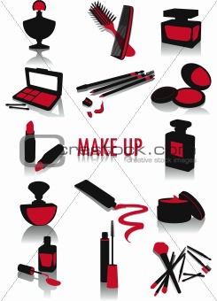 Make Up Silhouette Vector