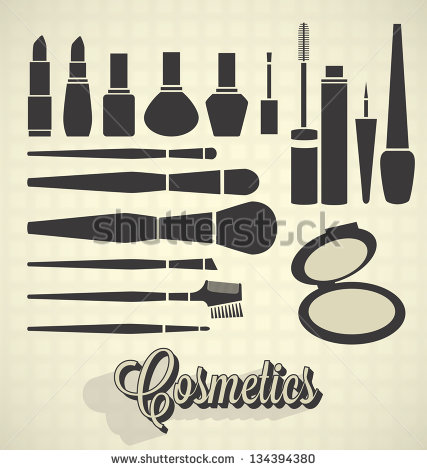 Make Up Silhouette Vector