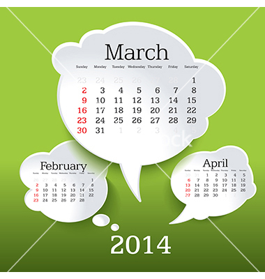 March 2014 Calendar