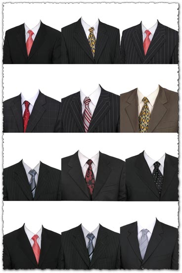 Men's Suit Template Photoshop