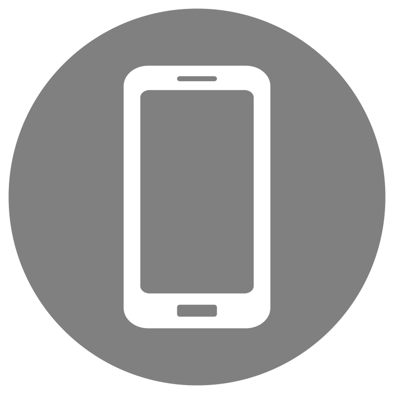 Mobile Phone Icon White