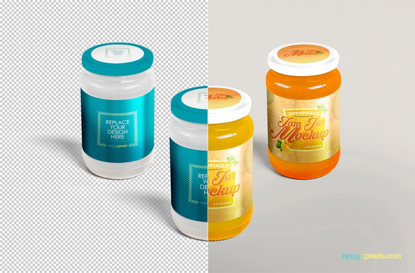 Mockup Templates Free Jars