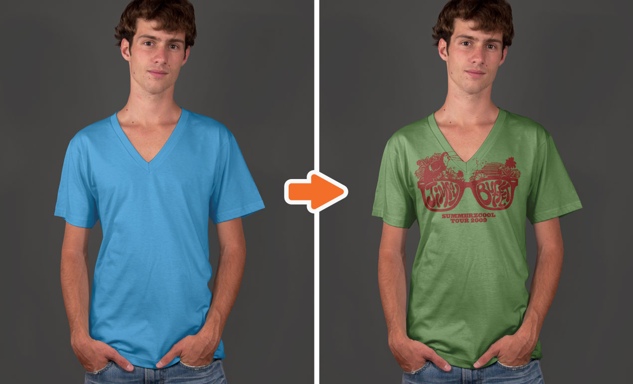 Models with T-Shirt Mockup Templates