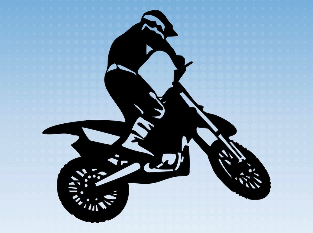 Motorcycle Silhouette Vector Art