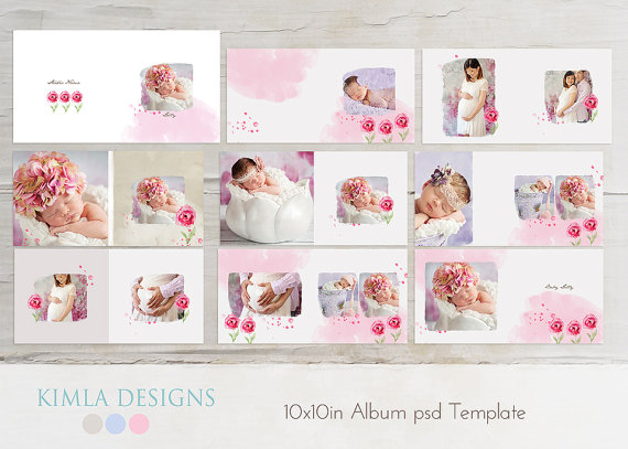 Newborn Baby Album Templates