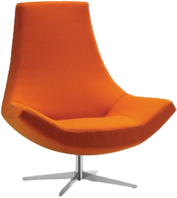 Orange Swivel Chair