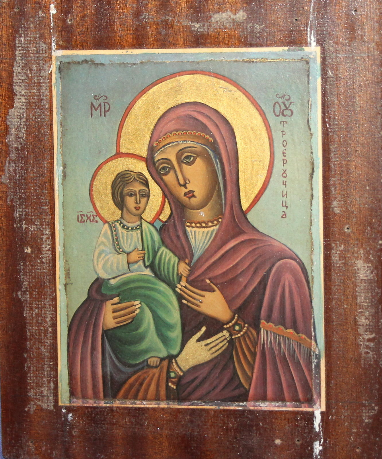 Orthodox Icon Virgin Mary and Jesus