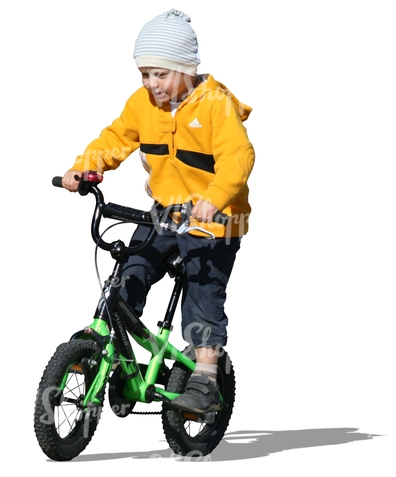 Person Riding Bike Cut Out