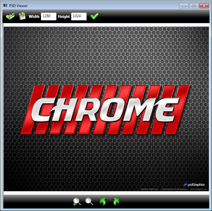 Photoshop Chrome Letters