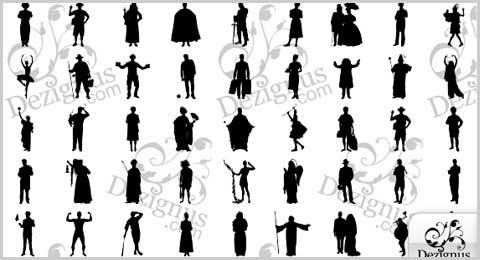 10 Photoshop Custom Shape Silhouettes Images