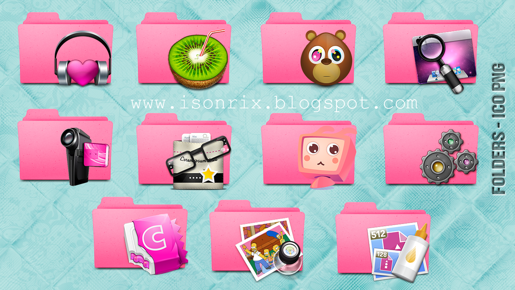 Pink Folder Icon