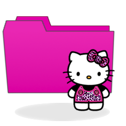 Pink Hello Kitty Folders Icon