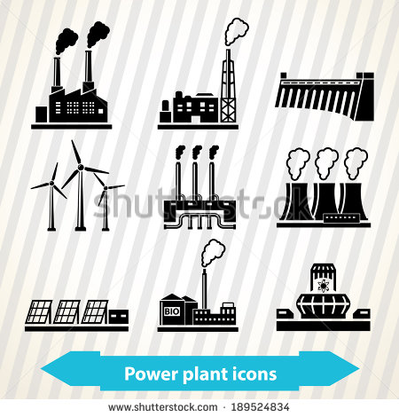 Power Plant Vector Icon