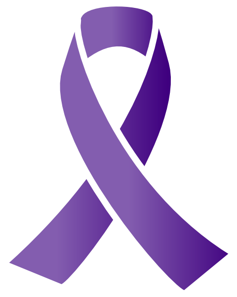 Purple Awareness Ribbon Clip Art