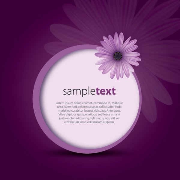 Purple Flower Vector Graphics