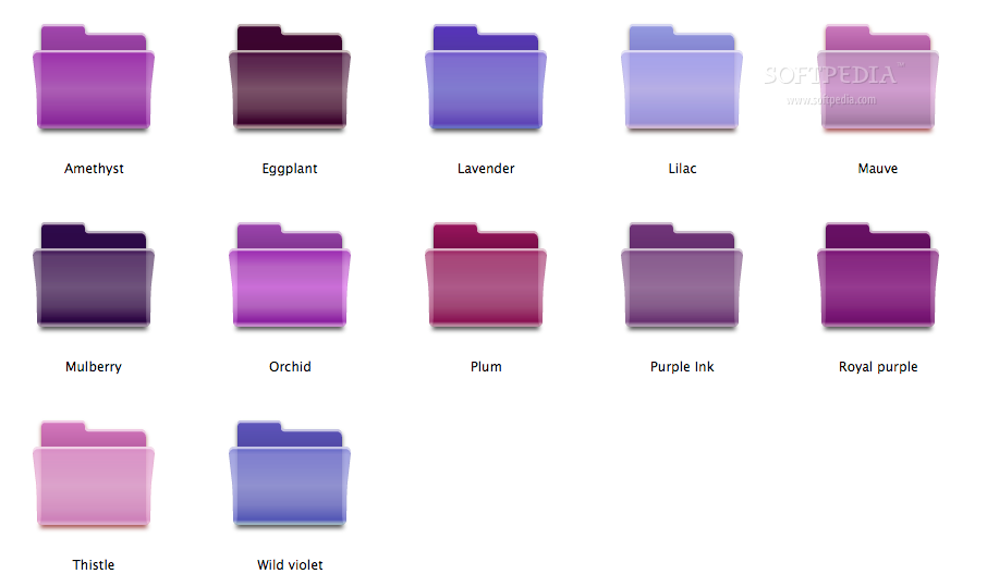 Purple Folder Icon